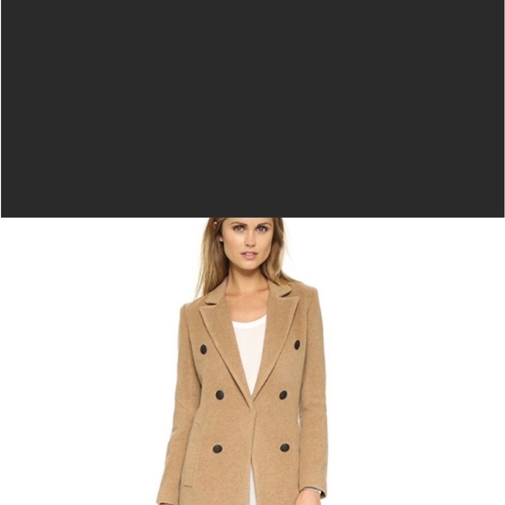 Rag & Bone Faye Camel coat knee lenght size 2 double breasted.